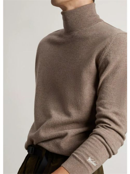 LAMBSWOOL TURTLENECK WOOLRICH | CFWOKN2001MRUF04697417 MOCHA MERINGUE